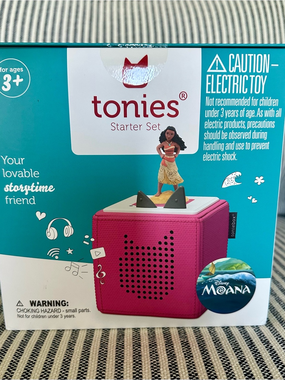 Disney Moana Tonies Toniebox Starter Set in Pink